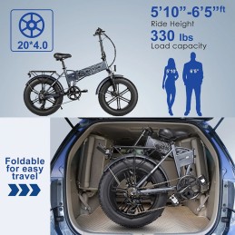 Bicicletta elettrica fat bike 20" ENGWE EP-2 PRO 750W 13Ah dimensione pieghevole