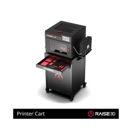 RAISE3D PRINTER CART (HIGH) con cassetti aperti