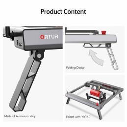 pezzi del prodotto ORTUR LASER MASTER 3 FOLDABLE FEET