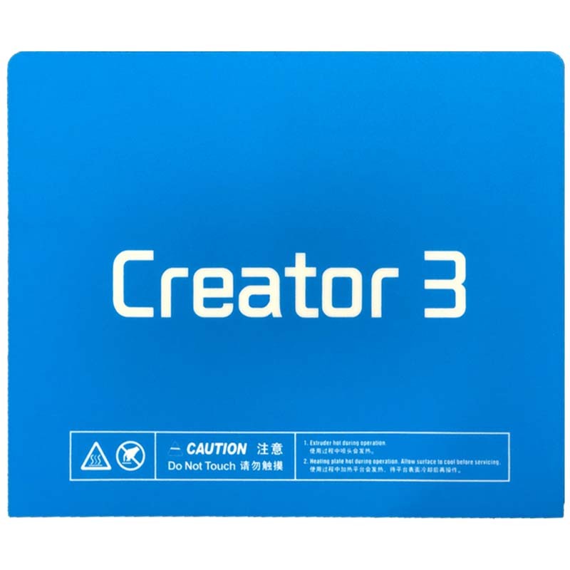 FOGLIO DEL PIATTO DI COSTRUZIONE PER CREATOR 3